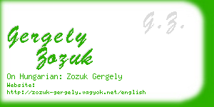 gergely zozuk business card